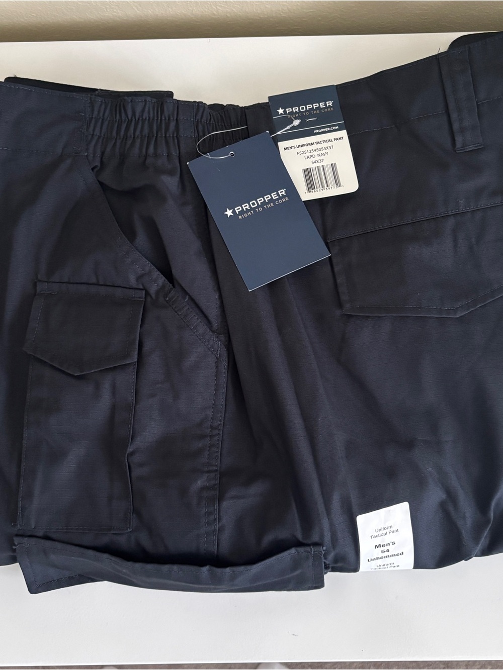 Propper Men’s Tactical Uniform Ripstop Cargo Pants Navy 54x37 Relaxed fit - NWT - Picture 7 of 8